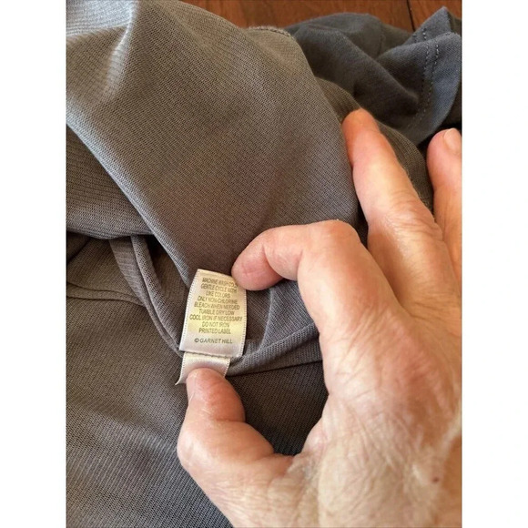 Garnet Hill Womens M Midi Dress Soft Knit Gray Sleeveless Career Casual Workwear - Picture 11 of 11